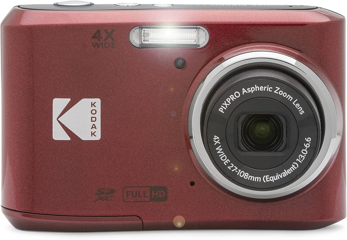 Red Digital Camera with 64GB SD Memory Card Y7450