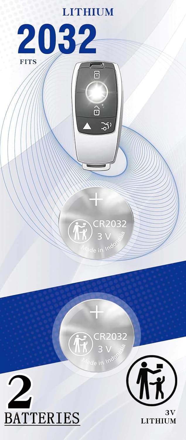 (2 Pack) CR2032 Remote Key Fob Battery Y79270