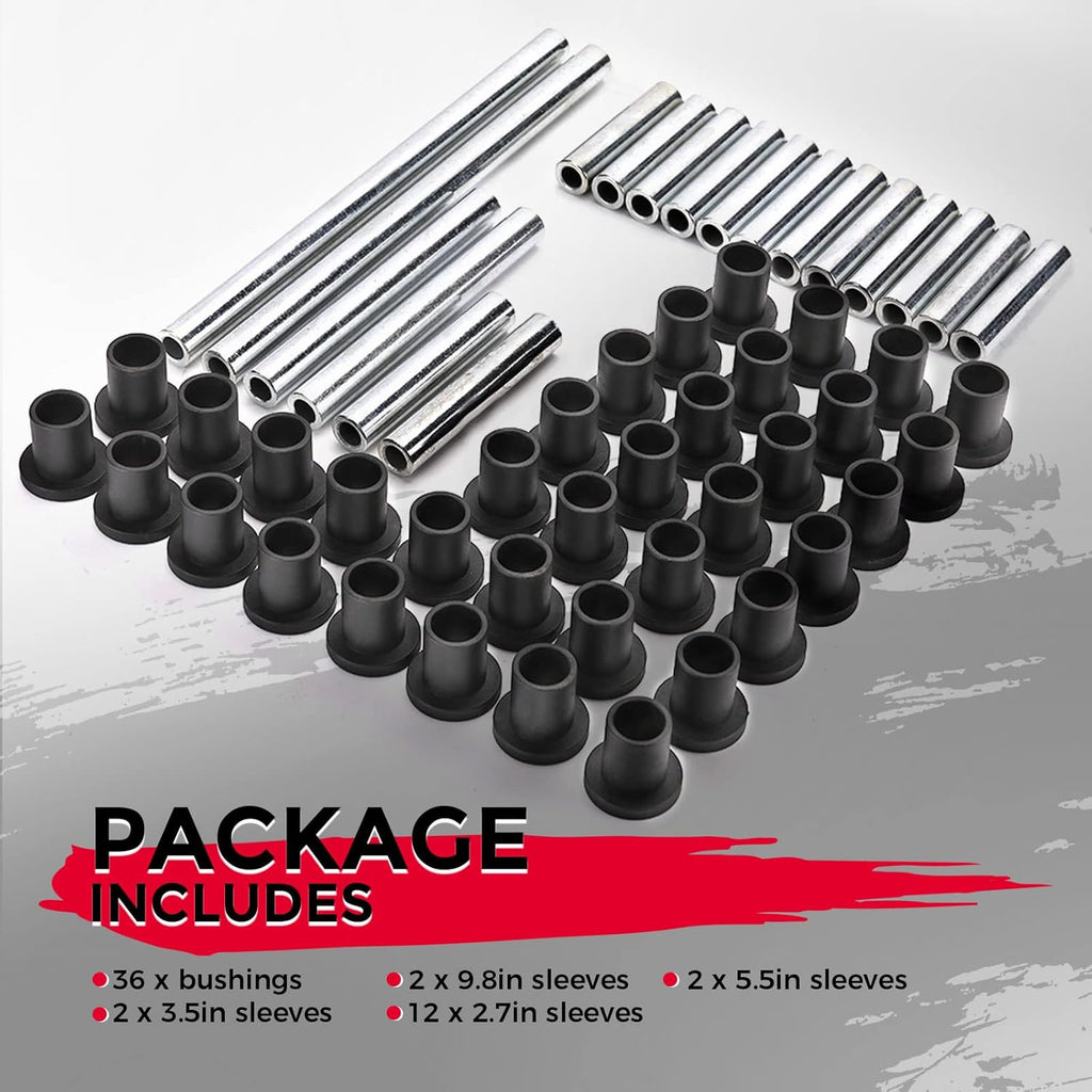 A-Arm Bushing Kit for Polaris Ranger XP 900/Crew, Heavy Duty Control Arm Bushing Kit, Front & Rear Pack of 2 E81452