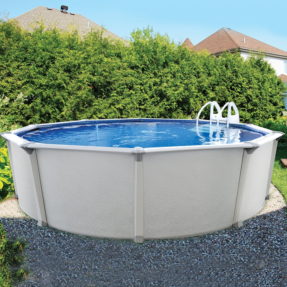 18' x 52 Round Steel and Resin Above Ground Pool J132298