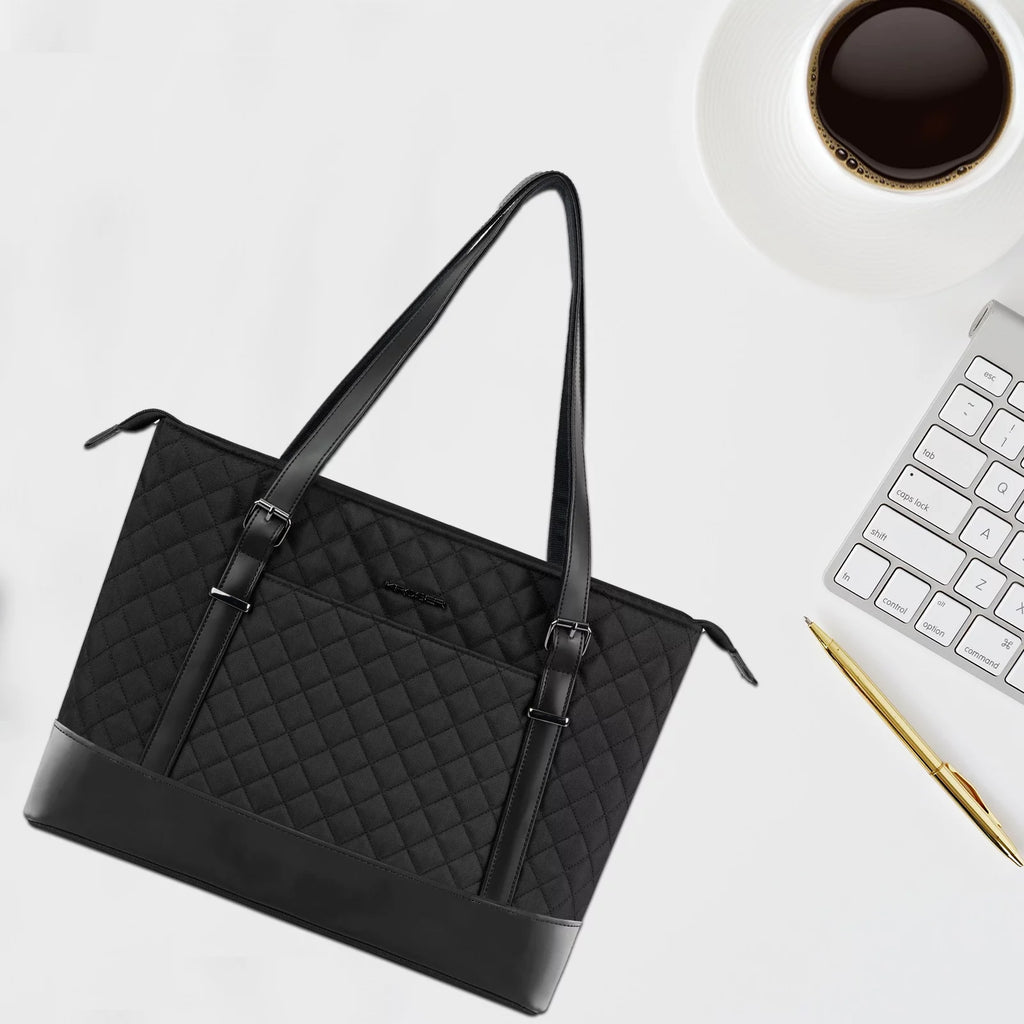 15.6" Black Laptop Tote Bag X7483