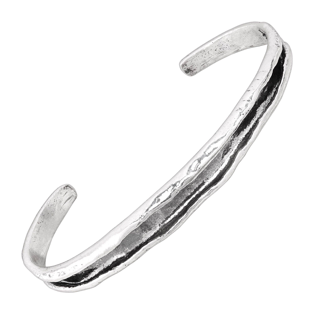 Textured Cuff Bracelet in Sterling Silver N35133