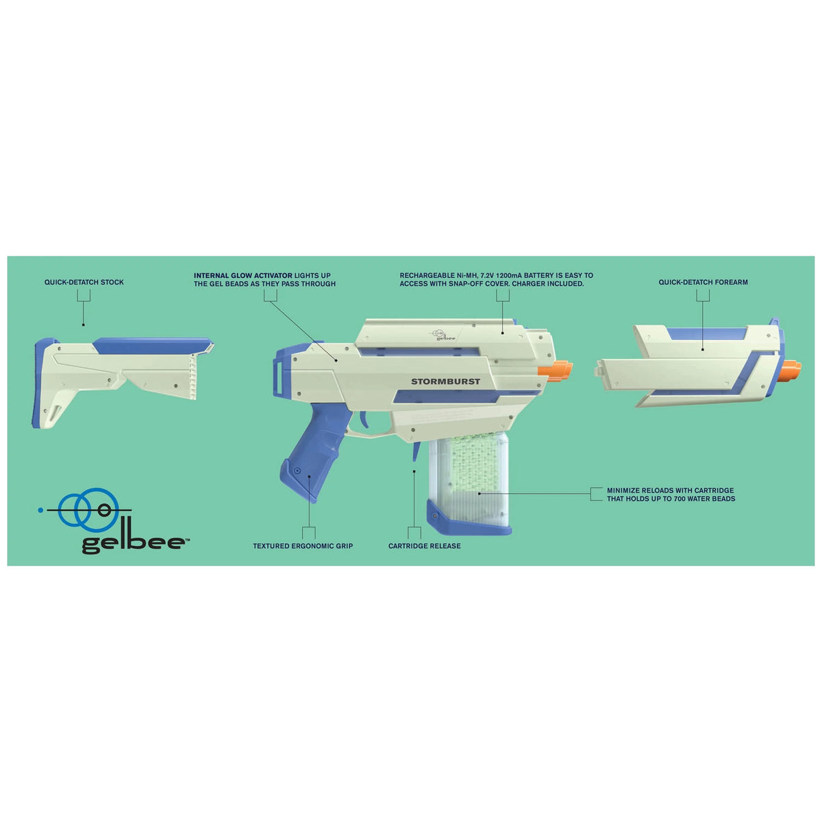 Glow in the Dark Water Bead Blaster H3224