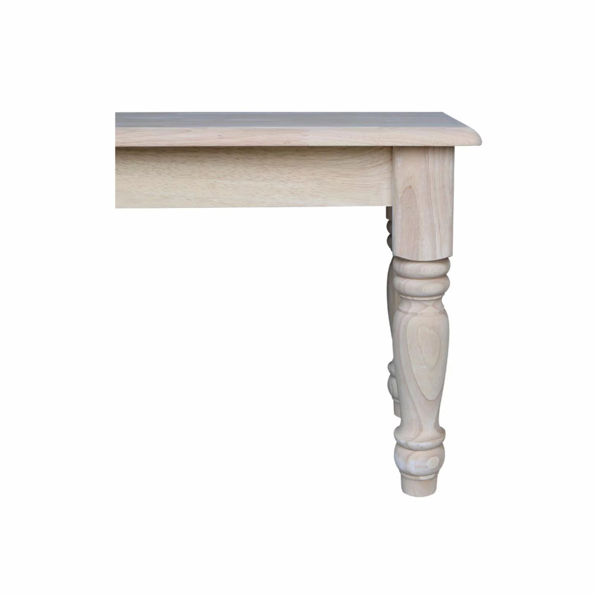 Unfinished Farmhouse Bench U39582