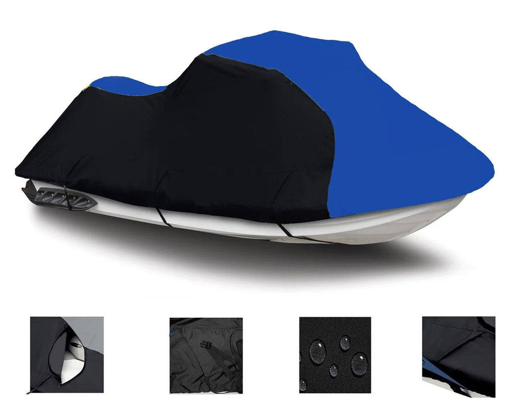 Black Blue Heavy-Duty 600 Denier Jet Ski Cover A85829