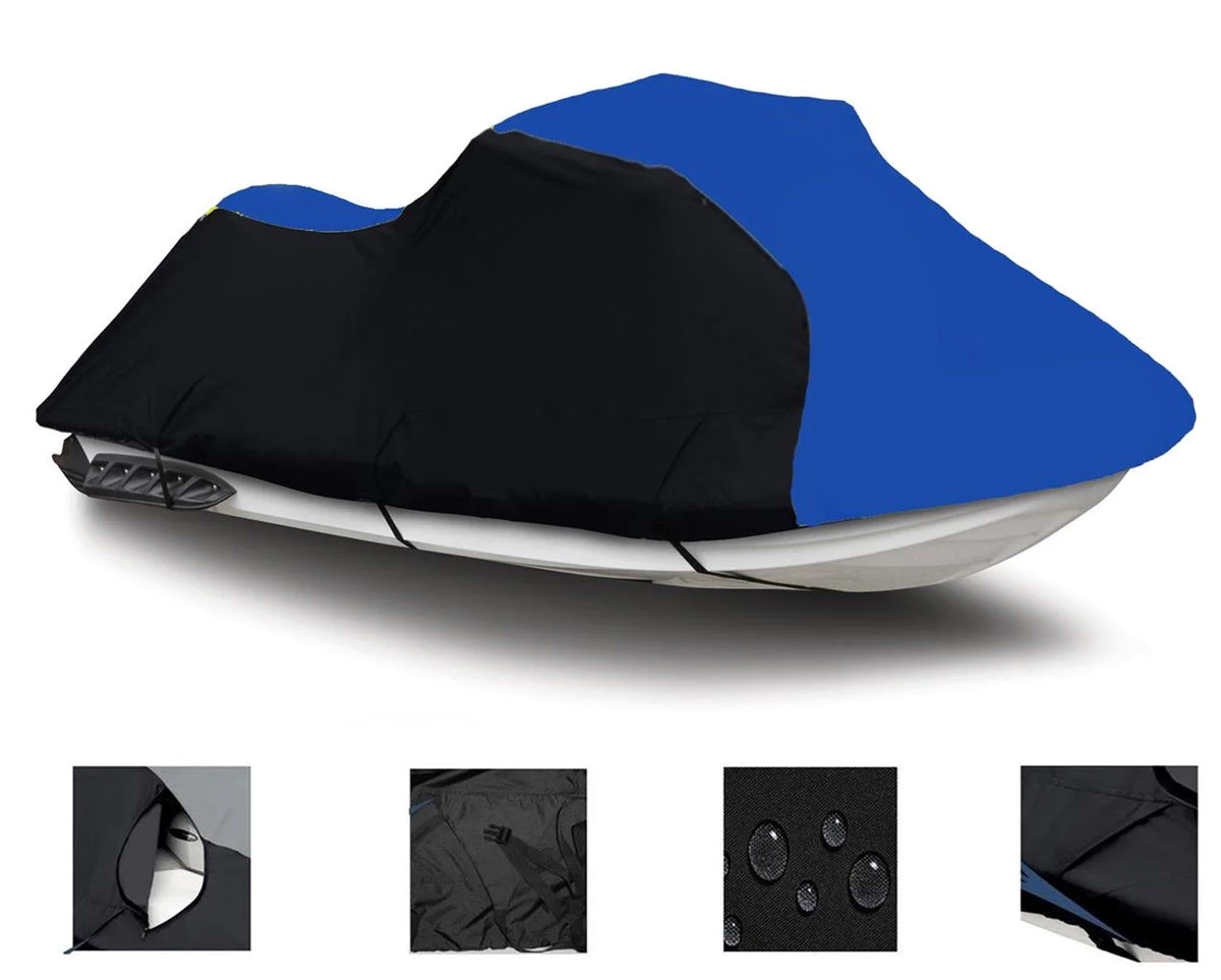 Black Blue Heavy-Duty 600 Denier Jet Ski Cover A85829