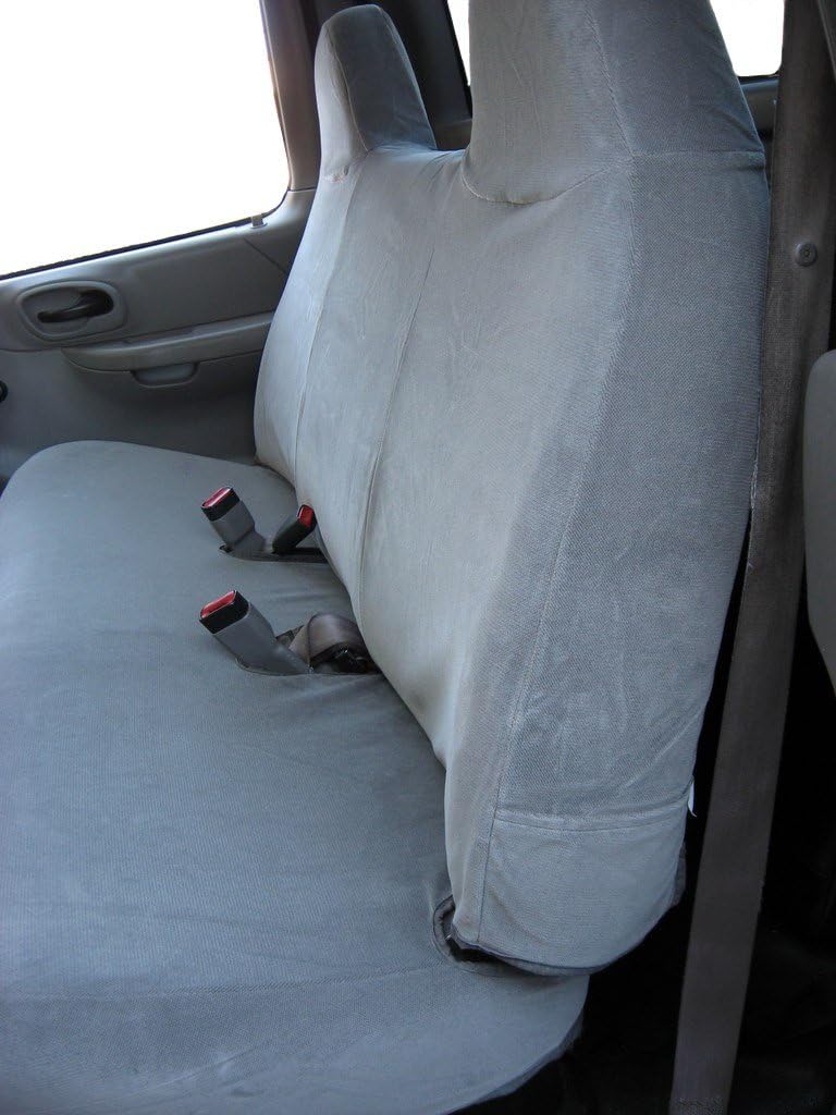 Gray Automotive Velor Bench Seat Covers D212
