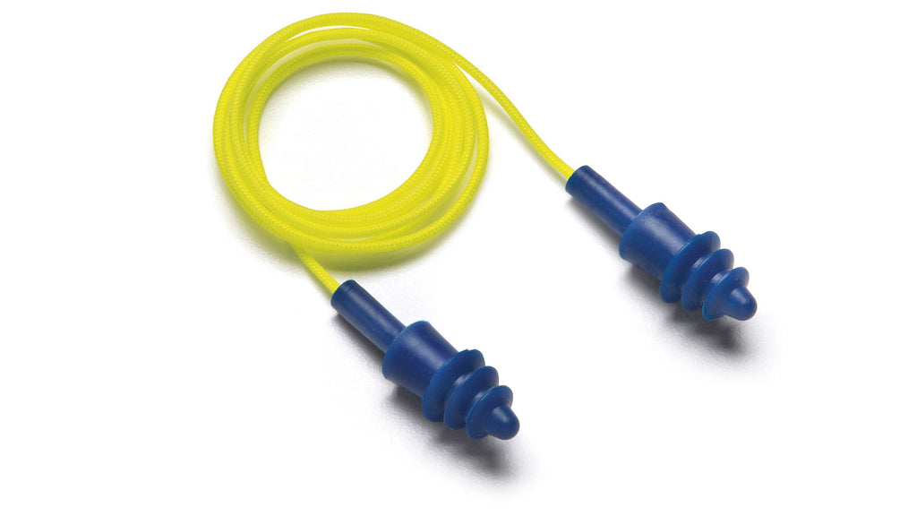 Metal Detectable Reusable Earplugs, 100 Pair/Box N696