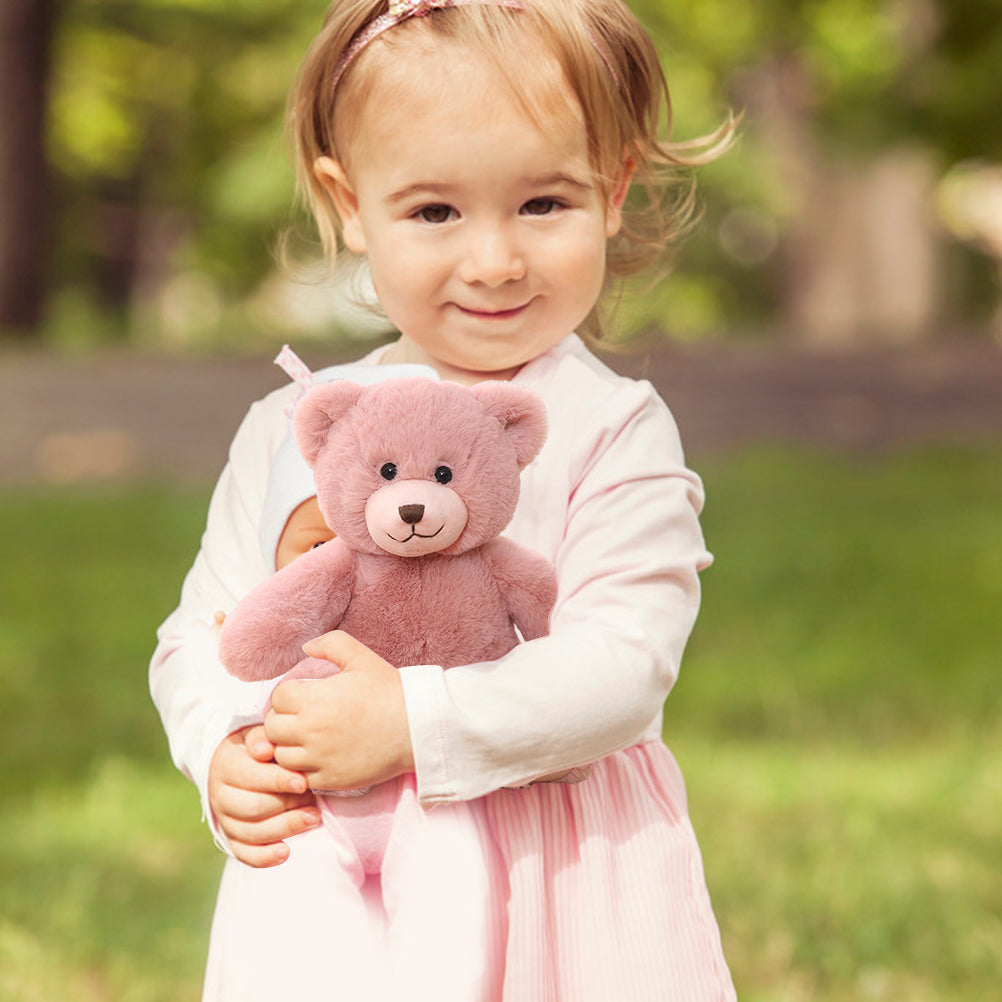 Teddy Bear Plush Toy with Pearl Chain Clasp U668