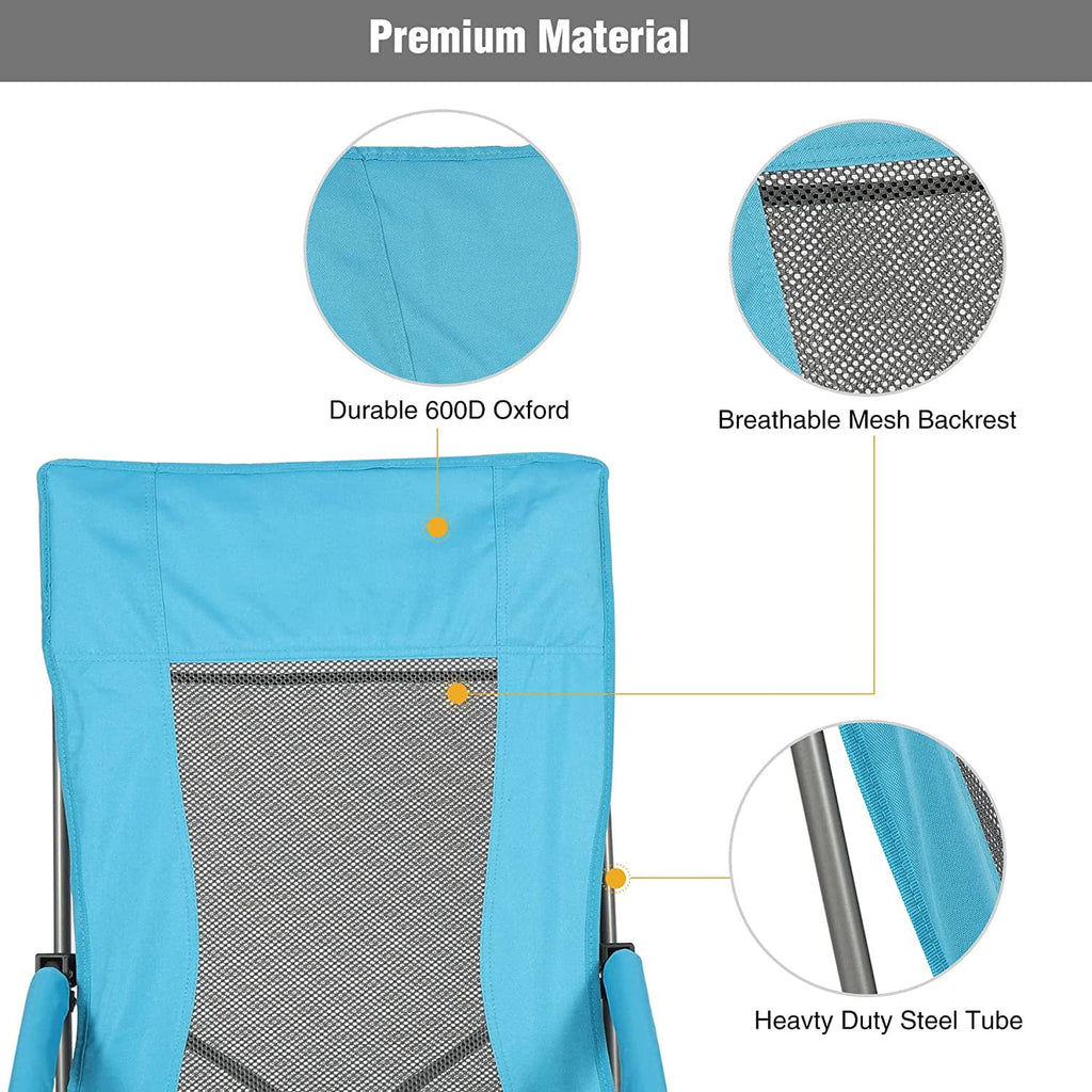Light Blue Folding Beach Chair 2 Pack V31702