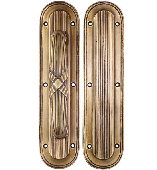 Antique Brass Door Pull and Push Plate M957