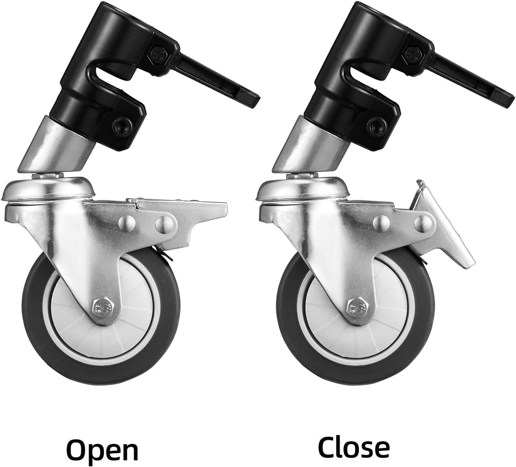Swivel Caster Set of 3 with Brake for C Stand T2663