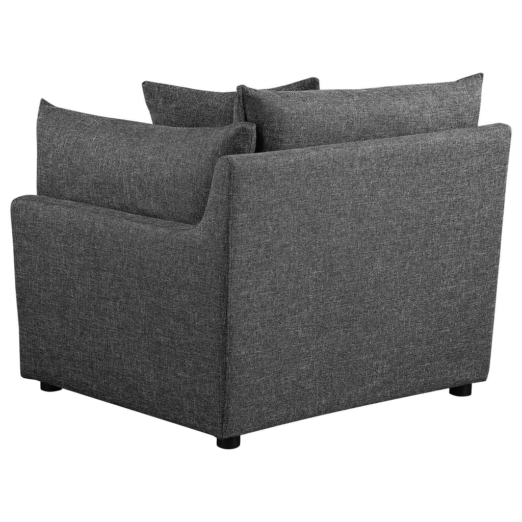 Barely Black Upholstered Chair P73386