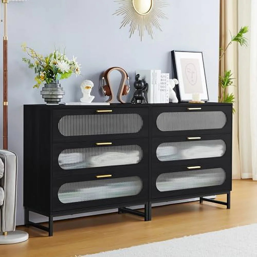 3 Drawer Wood Dresser X3982