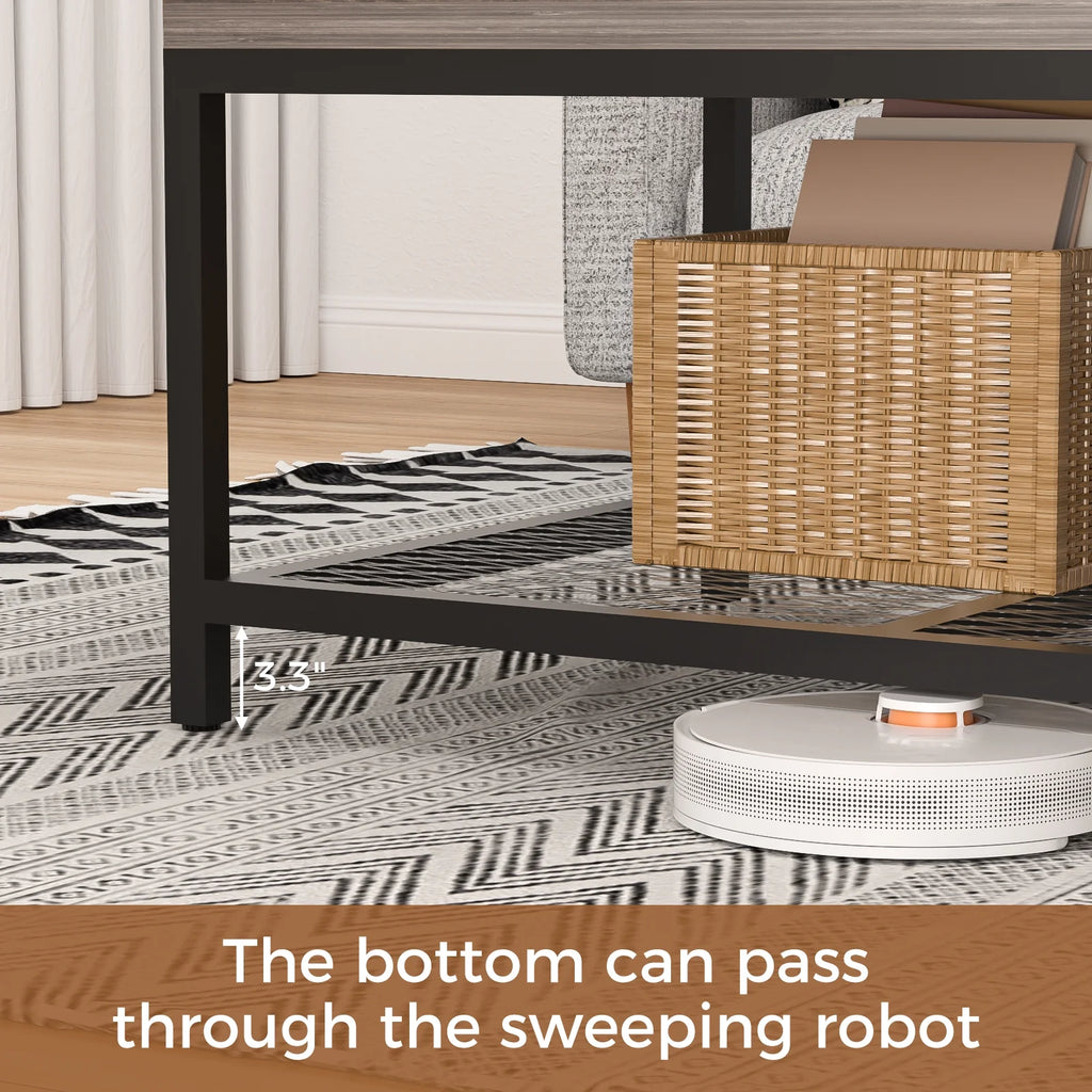 43" Lift Top Coffee Table with Hidden Storage and Drawer E7151