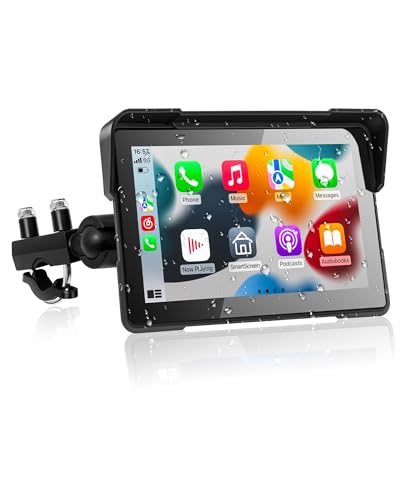 7 Inch Waterproof Touchscreen Motorcycle CarPlay Screen C143
