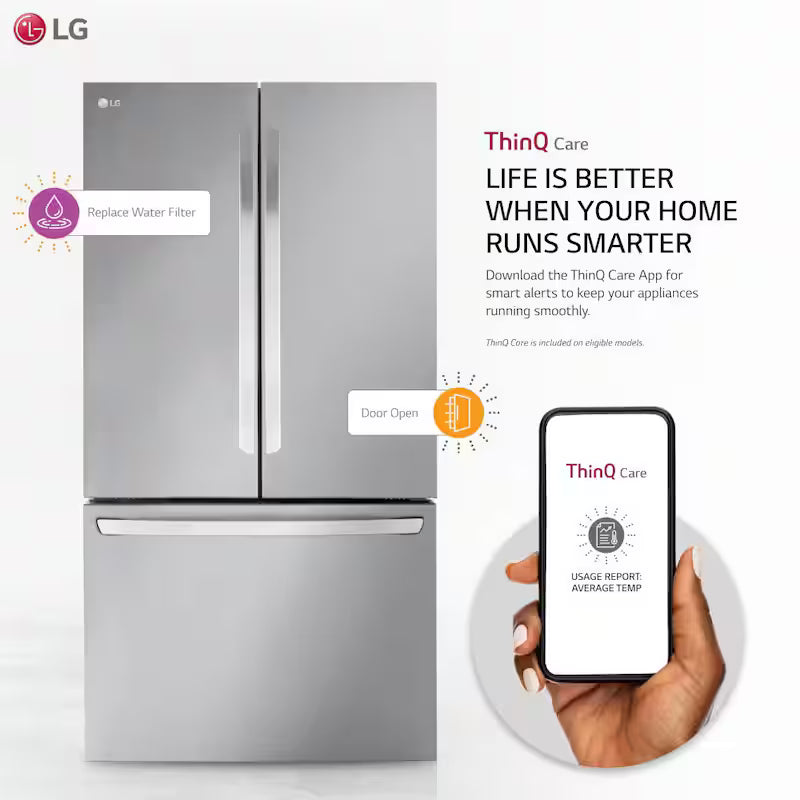 27 cu. ft. Smart Counter-Depth French Door Refrigerator with Internal Water Dispenser Z5162