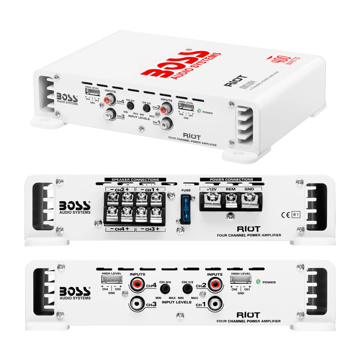 4 Channel 400 Watt Marine Amplifier G160
