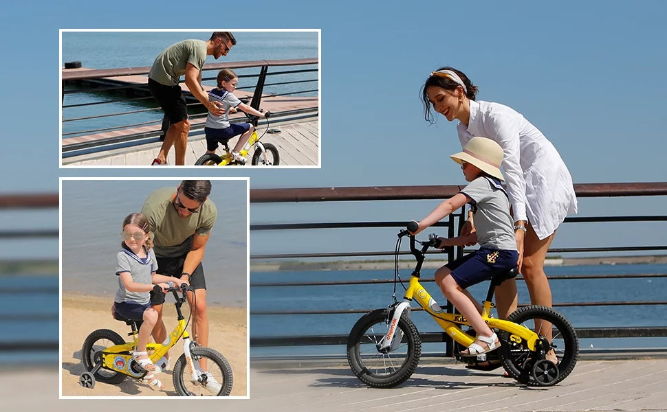 18 In Blue Steel Bike with Kickstand I83997