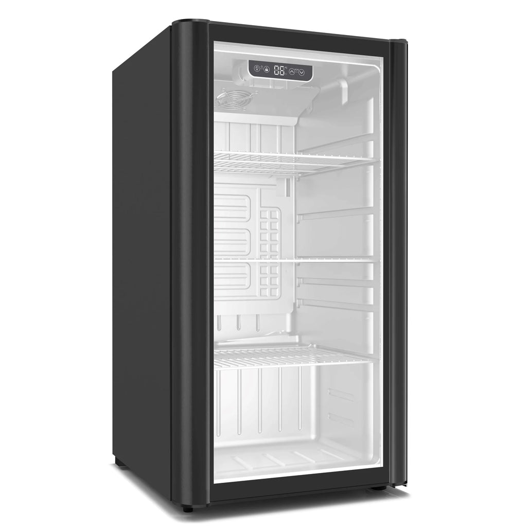Glass Door Display Refrigerator 3.1 cu ft Black F525314