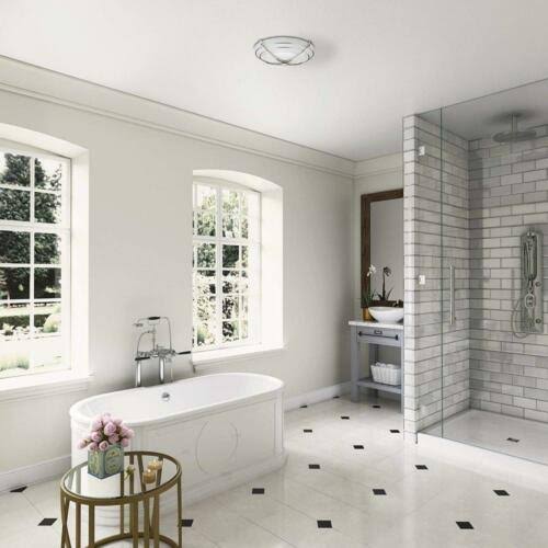 Cast Chrome Bathroom Exhaust Fan and Light D3025