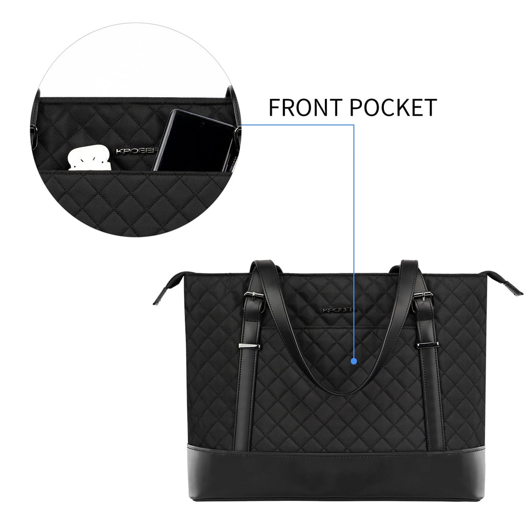 15.6" Black Laptop Tote Bag X7483