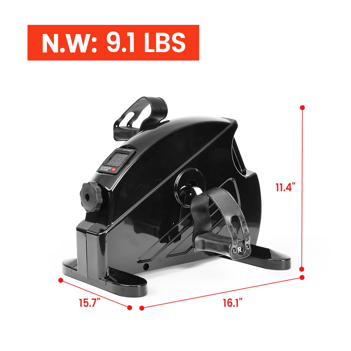 Black Adjustable Vertical Climber Exercise Machine W760