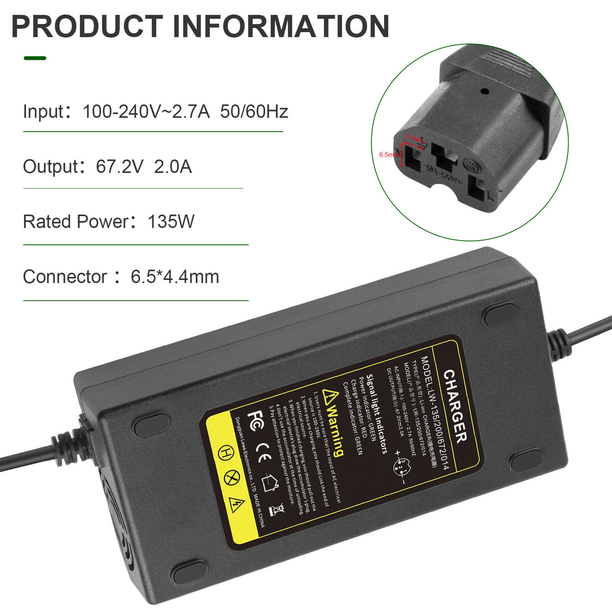 60V 20AH Lead Acid Battery Charger V439