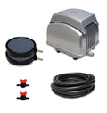 Pond Subsurface Aeration System with 2.1 Cubic Feet per Minute Air Pump, 25' Weighted Tubing, (2) 5" Diffusers P759