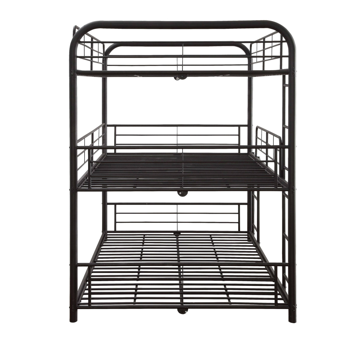 Triple Bunk Bed Full Sandy Black C38271