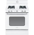 White Freestanding Gas Range with Broiler Drawer D945
