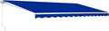Motorized Retractable Patio Awning with Polyester Canopy O2670