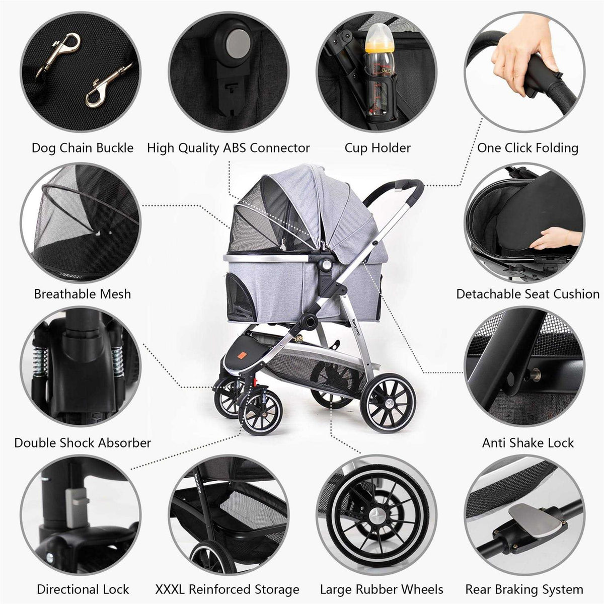 3 in 1 Pet Stroller B82627