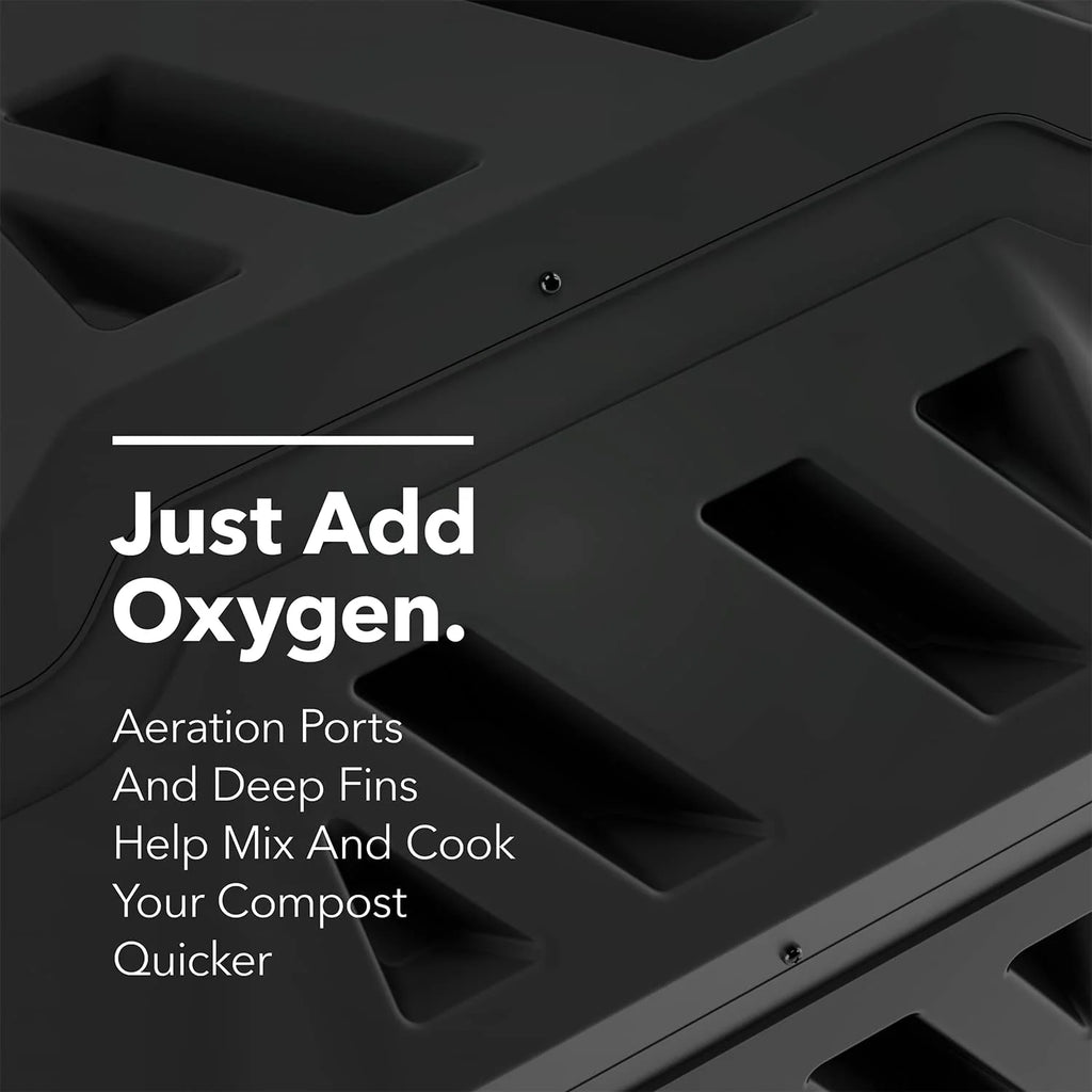 Dual Chamber 42 gal Outdoor Compost Bin W494560