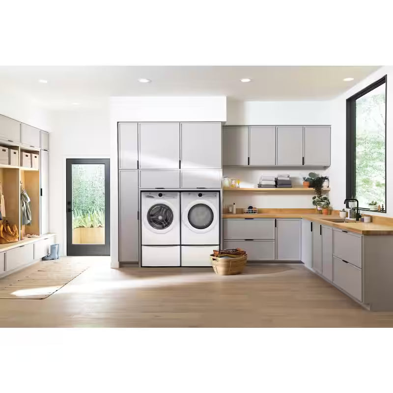 Front Load Gas Dryer in White J1242