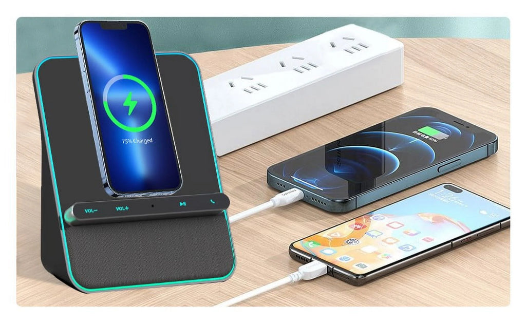 Wireless Charging Bluetooth Speaker with Handsfree Call B519