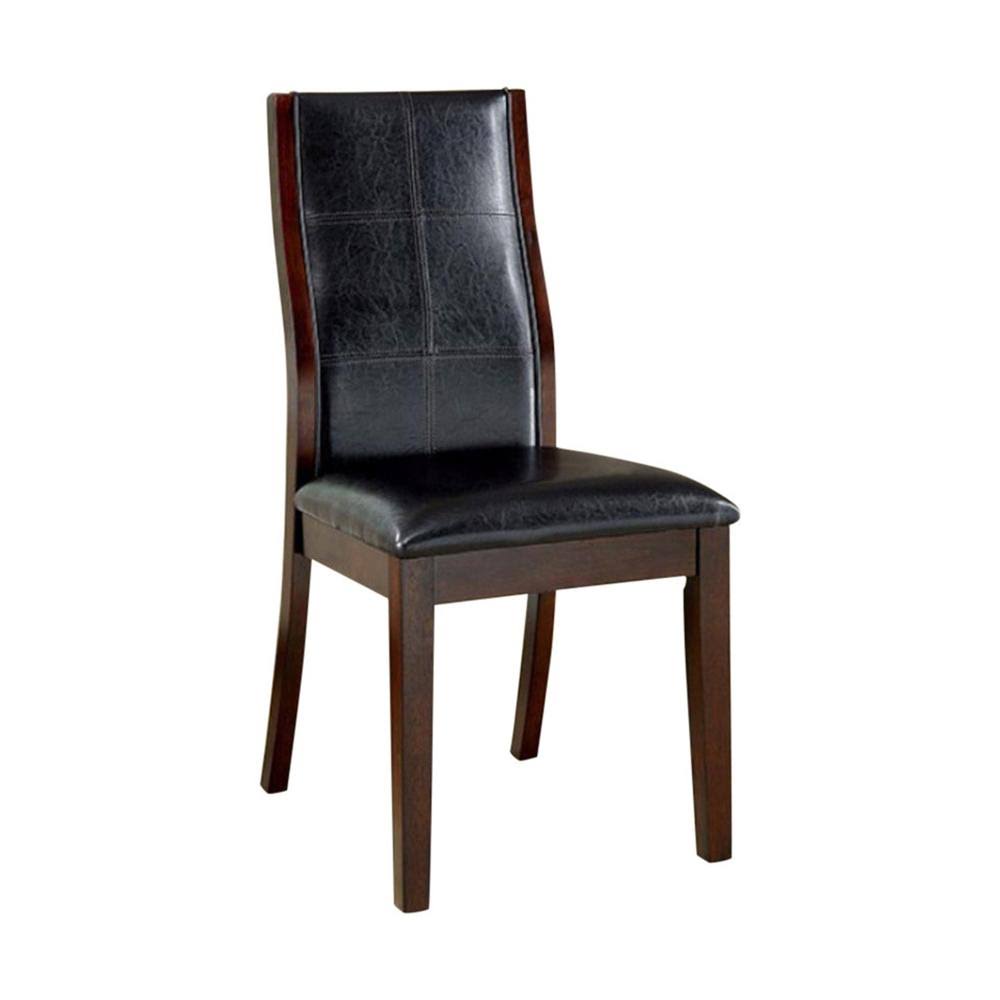 Set of 2 Dark Oak Side Chair J750431