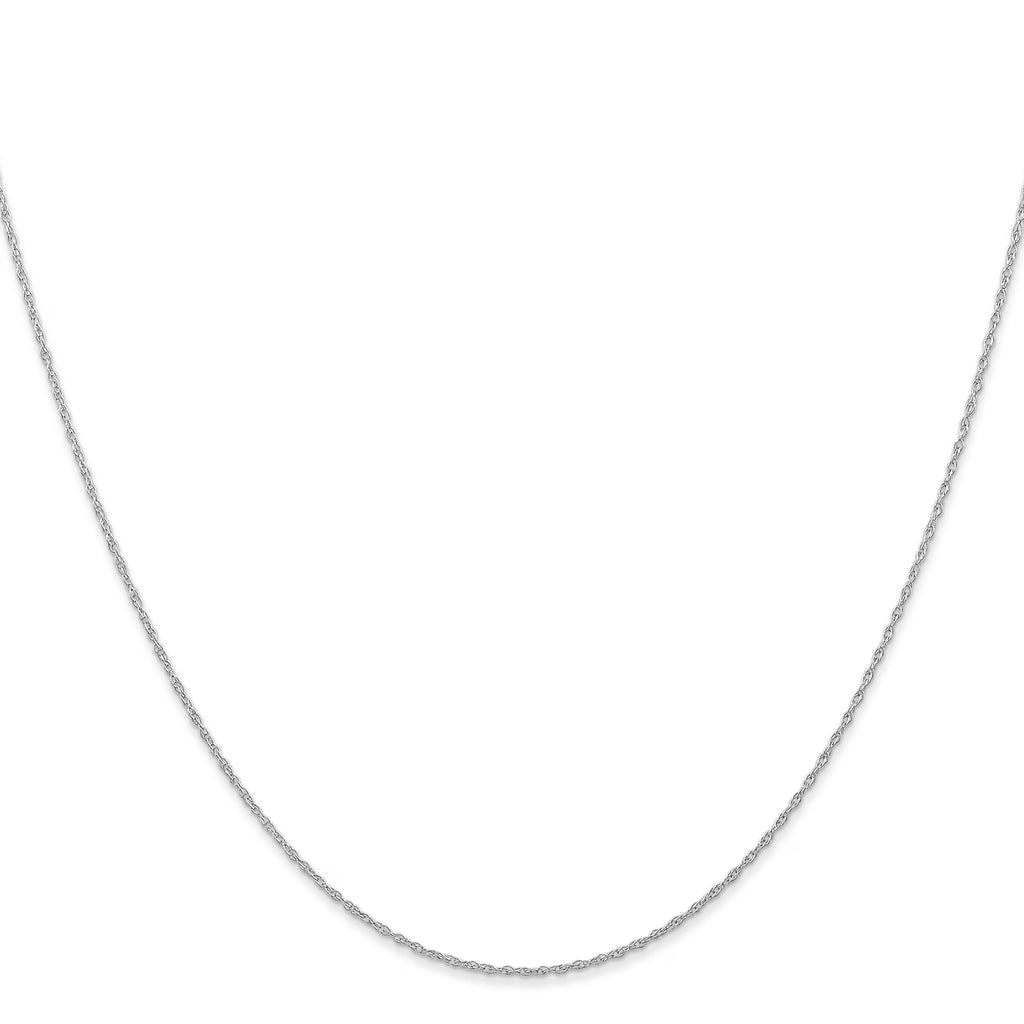 14K White Gold Cable Chain Necklace 24 Inches O92536
