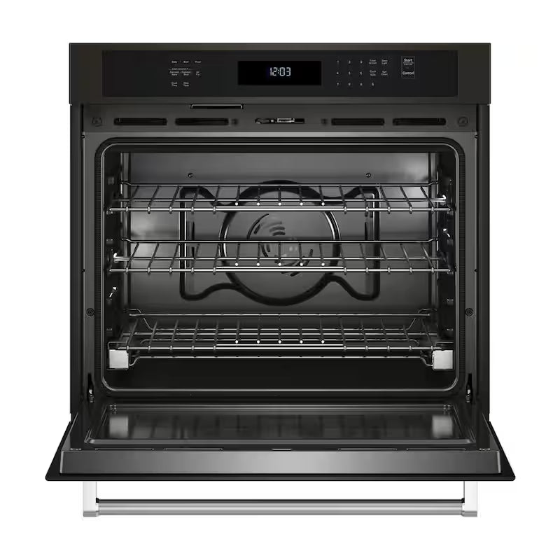 30 in. Single Electric Wall Oven with Convection Self-Cleaning in Black Stainless Steel O94095
