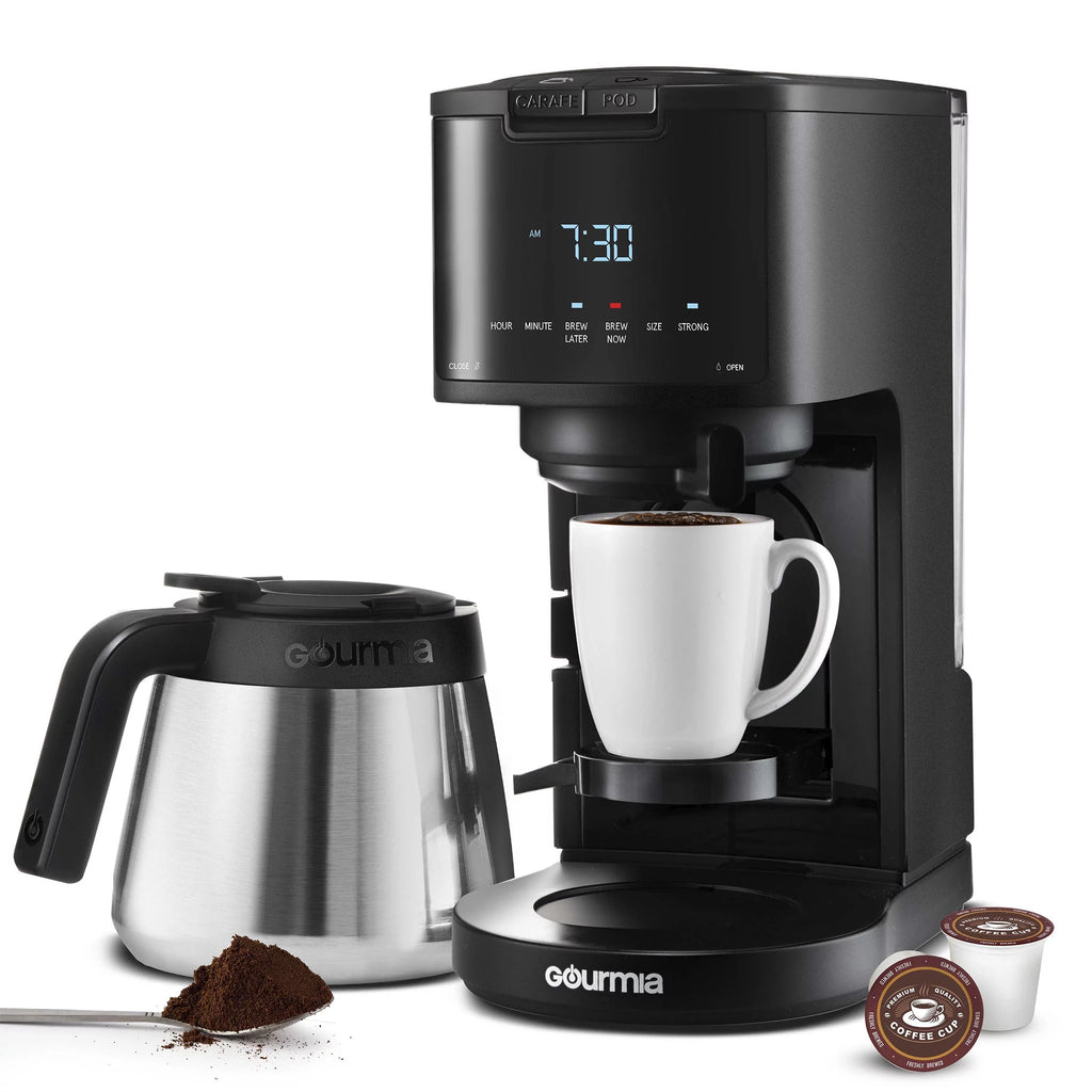 Single Serve + 12 Cup Drip Coffee Maker Thermal Carafe U4926