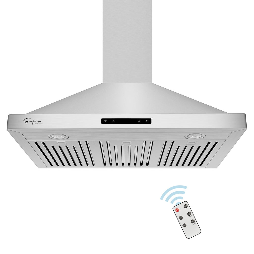 2 Piece Gas Cooktop and Wall Mount Range Hood Y786