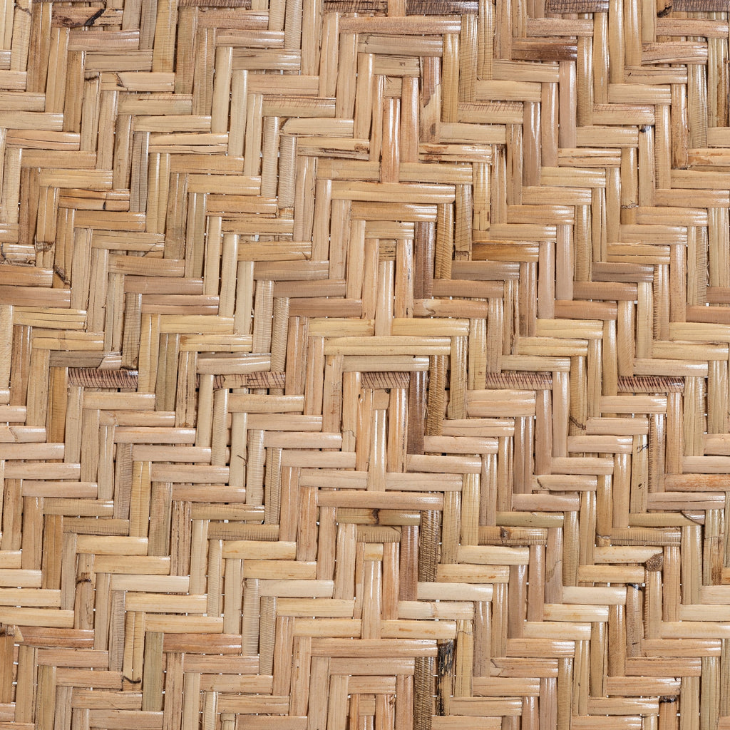 Black and Walnut Brown Wood and Rattan Dining Chair F7259