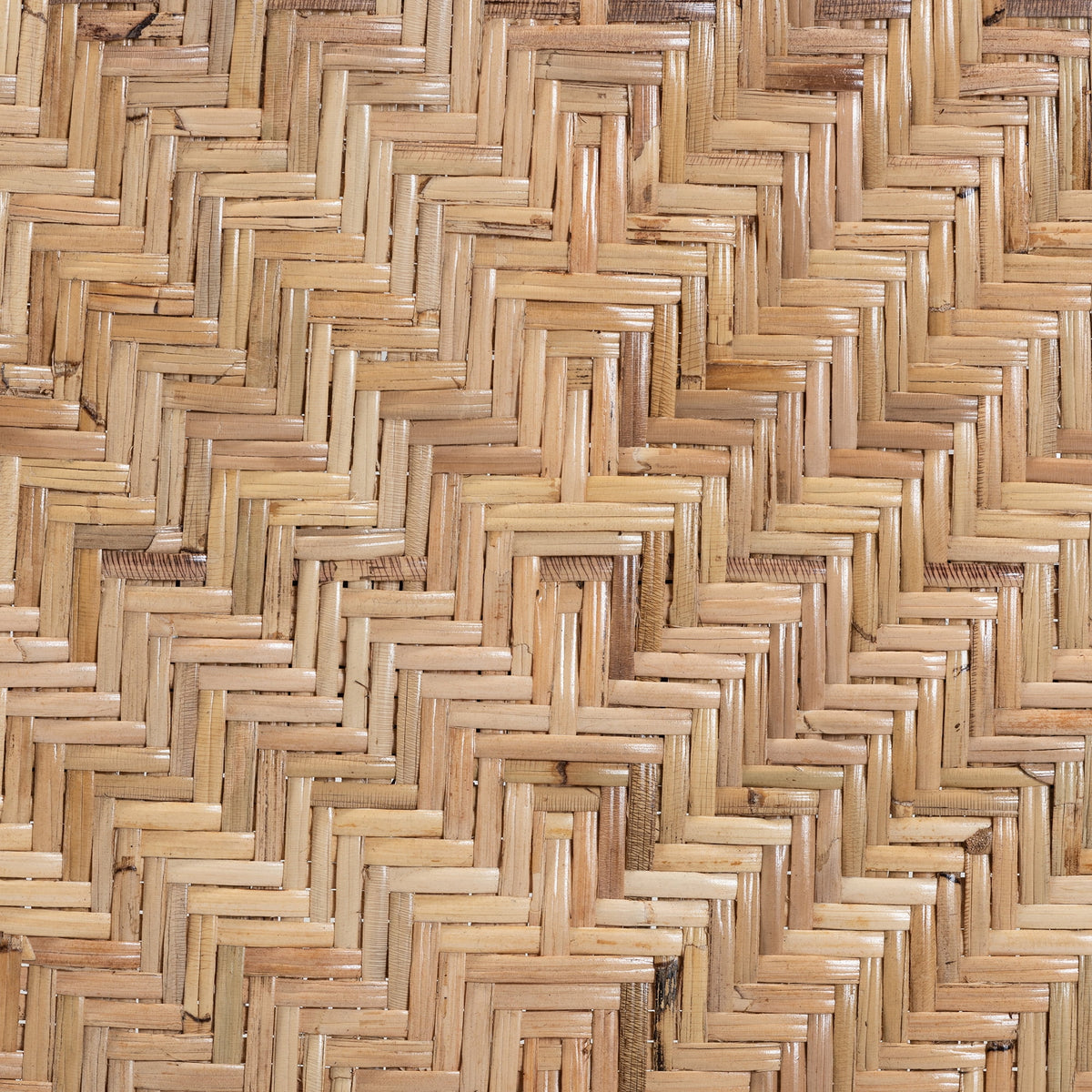 Black and Walnut Brown Wood and Rattan Dining Chair F7259