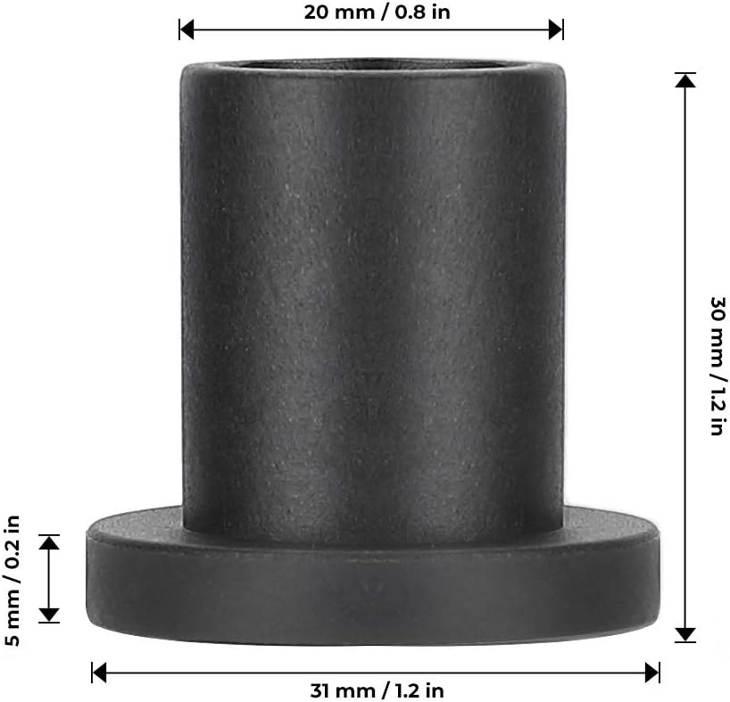A-Arm Bushing Kit for Polaris Ranger XP 900/Crew, Heavy Duty Control Arm Bushing Kit, Front & Rear Pack of 2 E81452