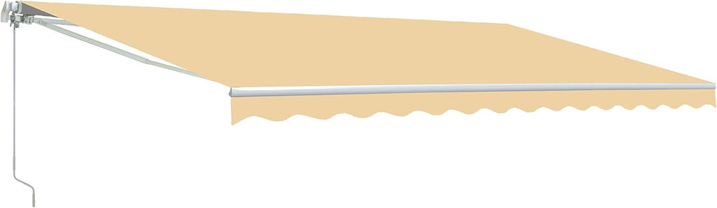 Motorized Retractable Patio Awning with Polyester Canopy O2670