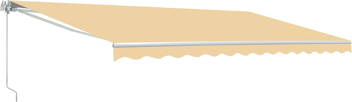 Motorized Retractable Patio Awning with Polyester Canopy O2670