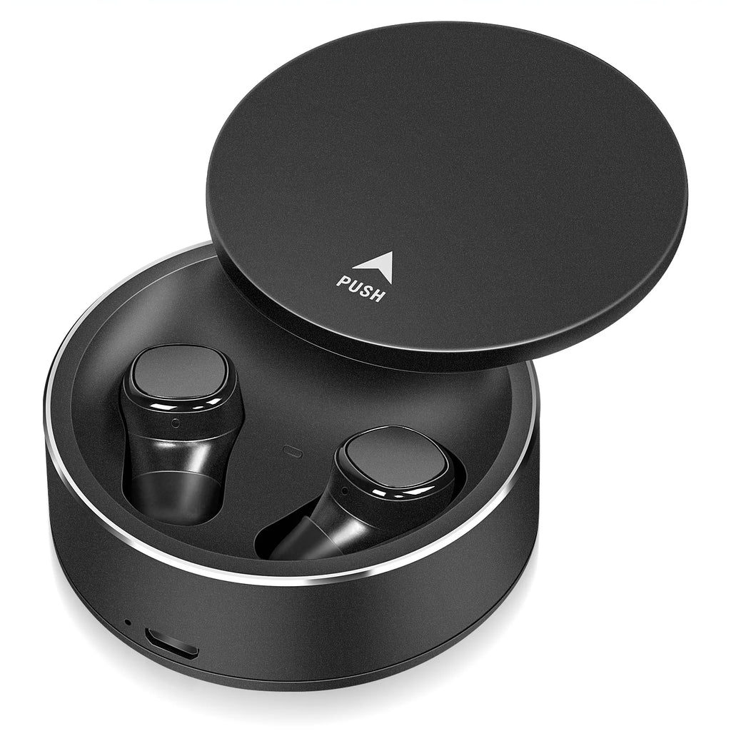 True Wireless Earbuds IPX5 Waterproof Touch Control with Mic Black D654