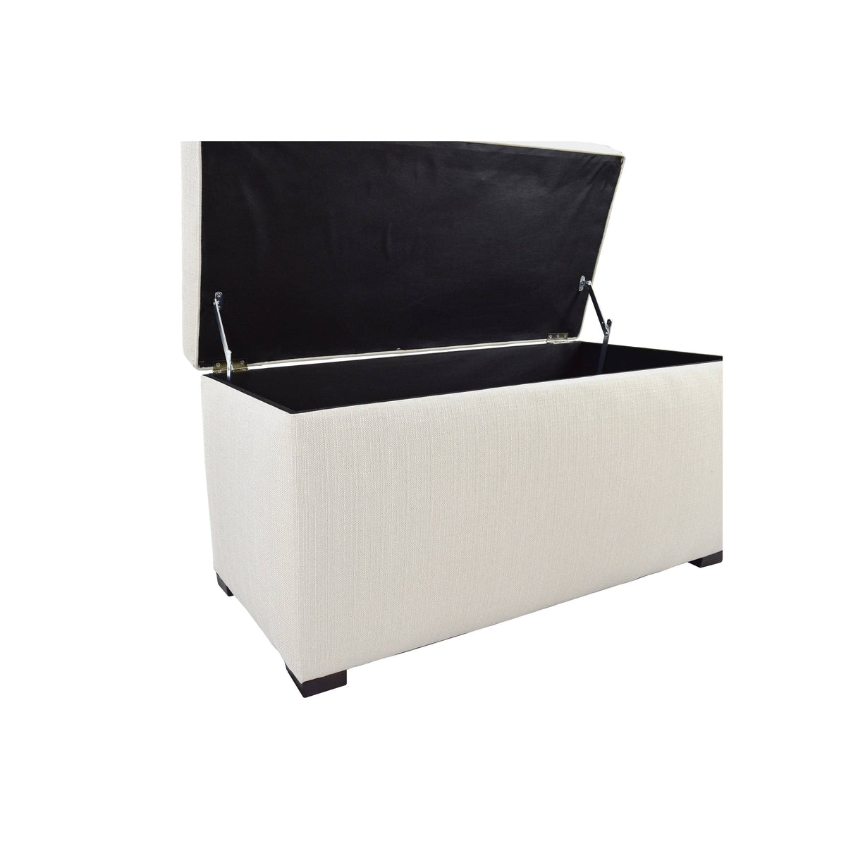 Tufted Storage Bench Gray Z751063