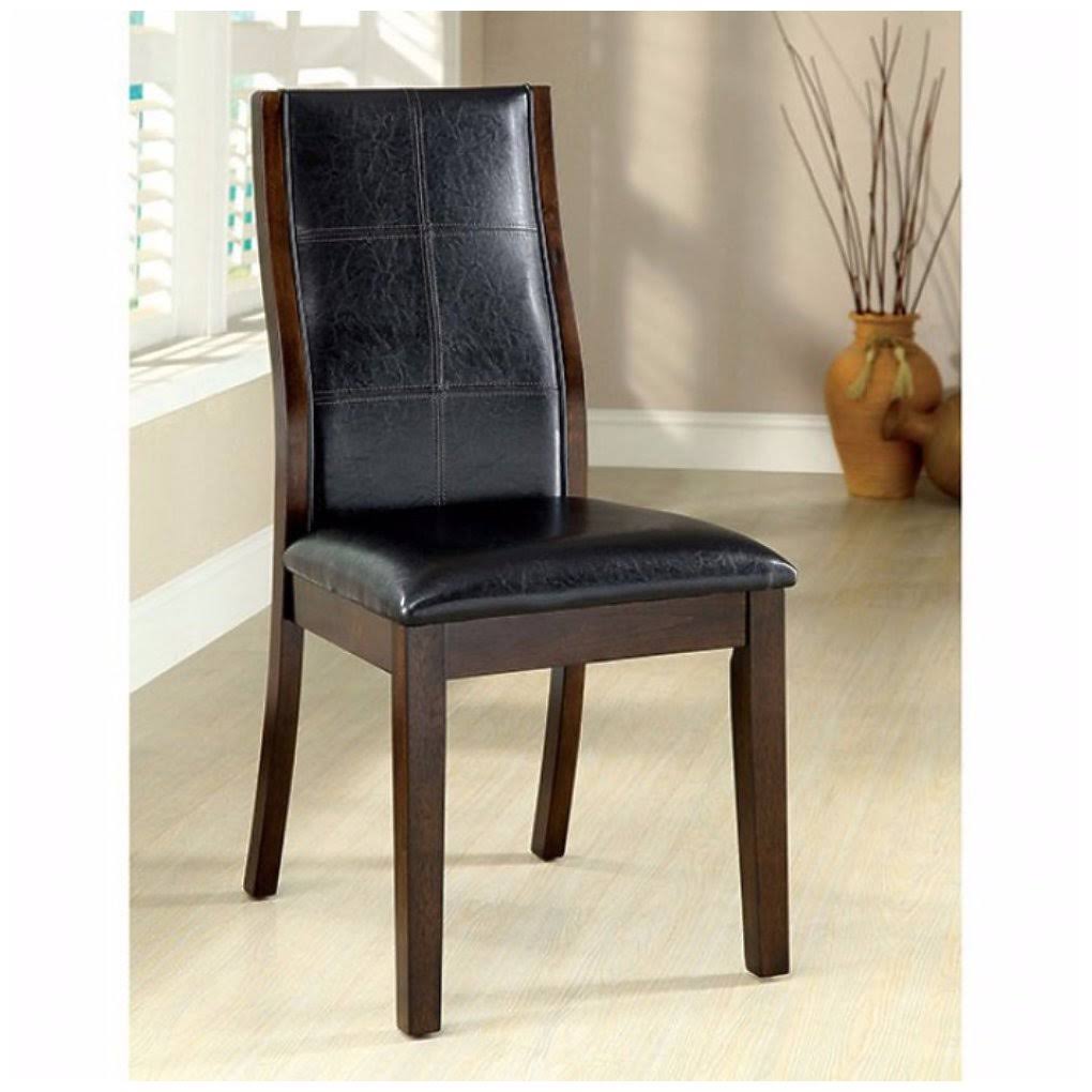 Set of 2 Dark Oak Side Chair J750431