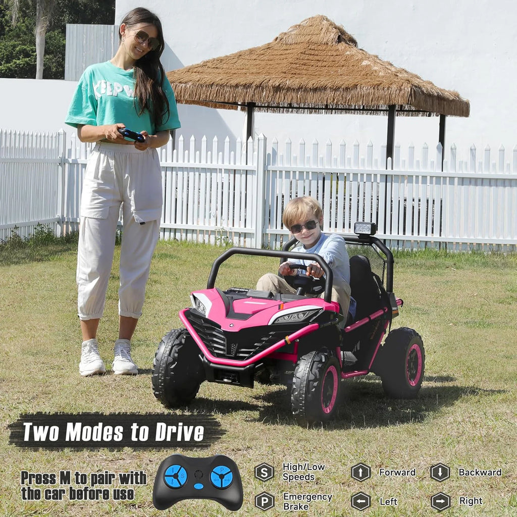 Blue 2 Seater 4WD Ride on Truck T756